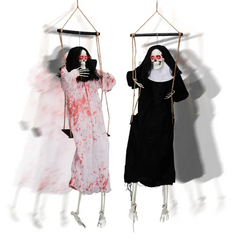 2 pack 3 ft hanging grim reaper ghosts - product photo 2 of 6