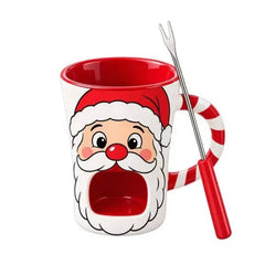 Santa colourway candle holder mug - classic red Santa design
