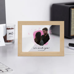 We said yes! Wooden Framed