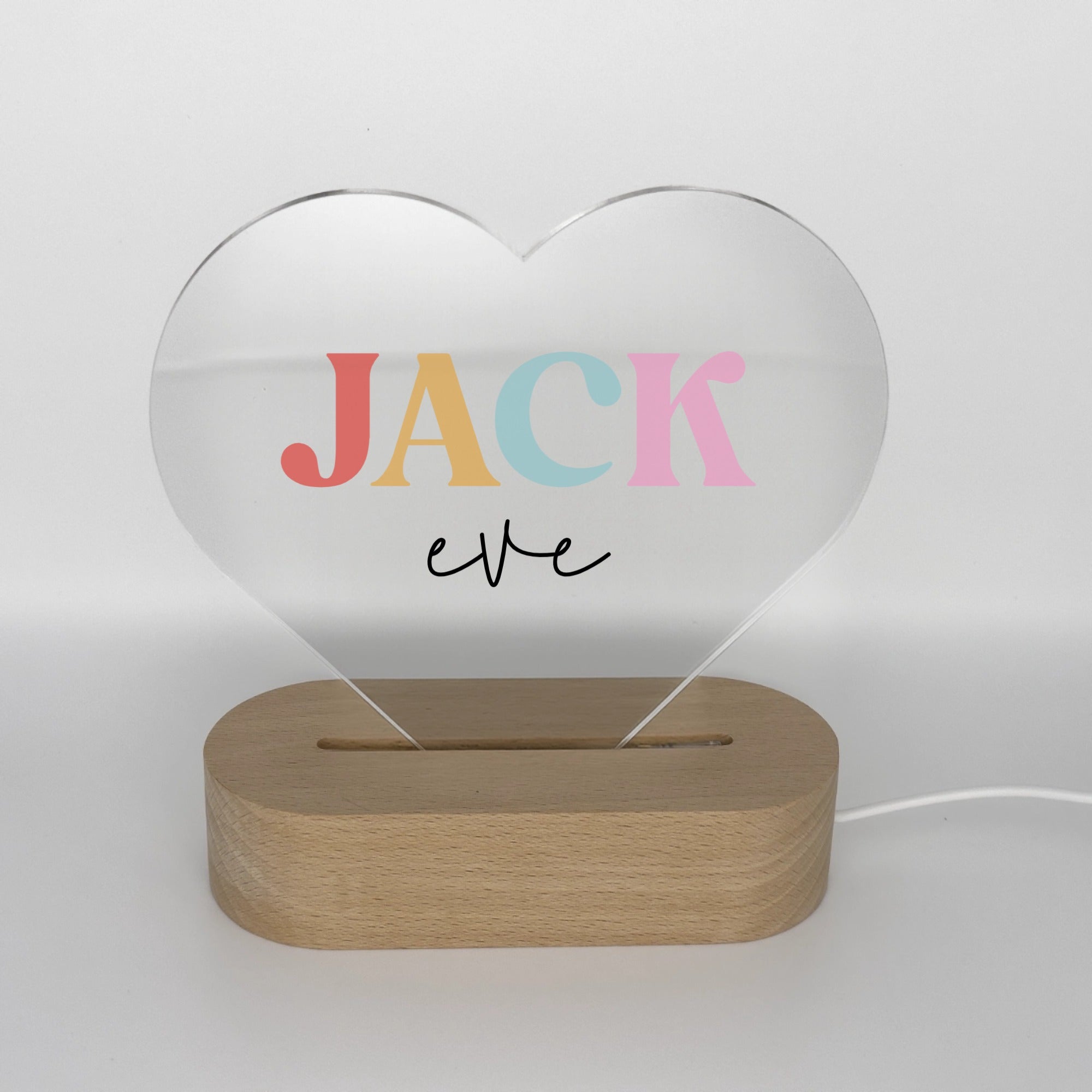 Colorful Name Acrylic Plaque