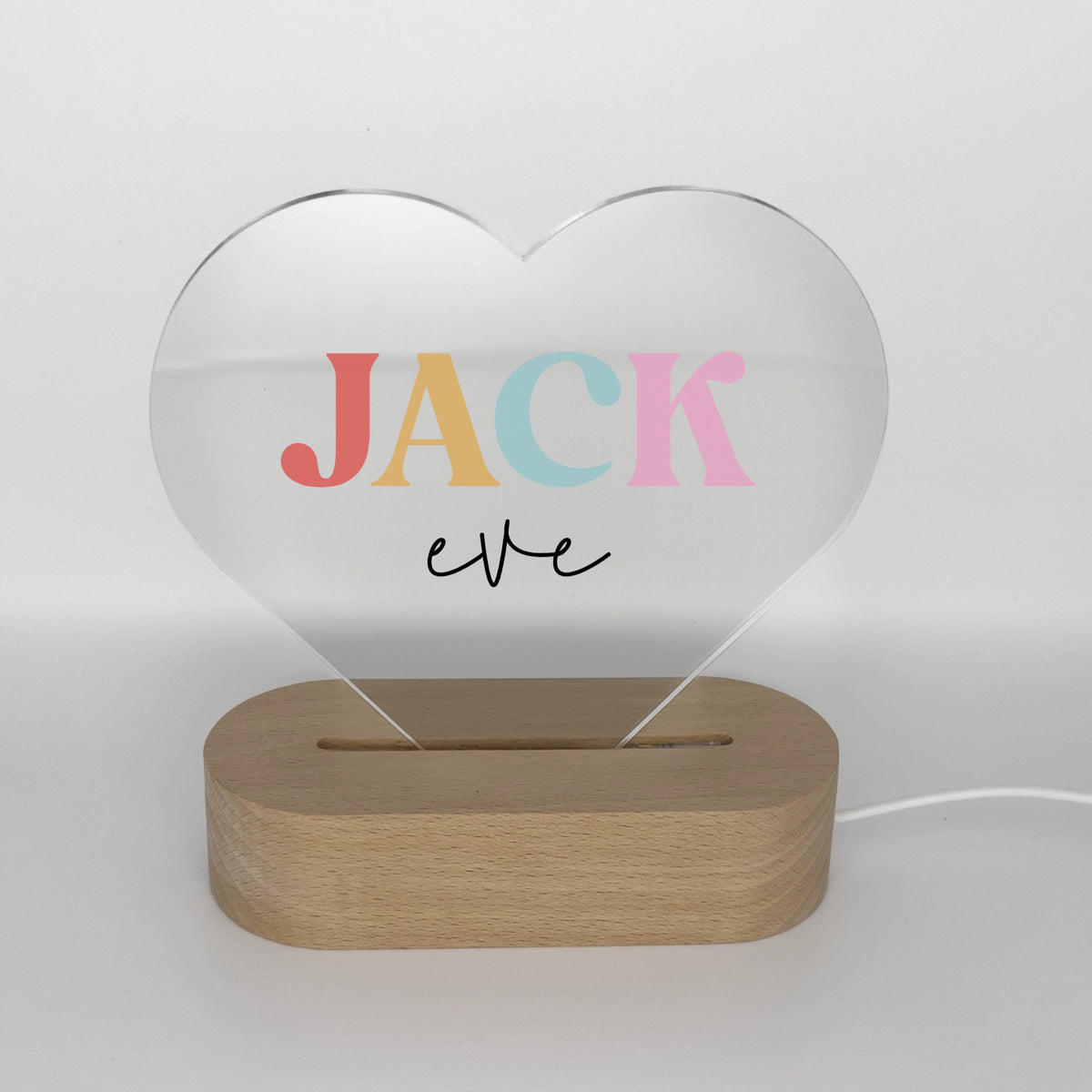 Colorful Name Acrylic Plaque
