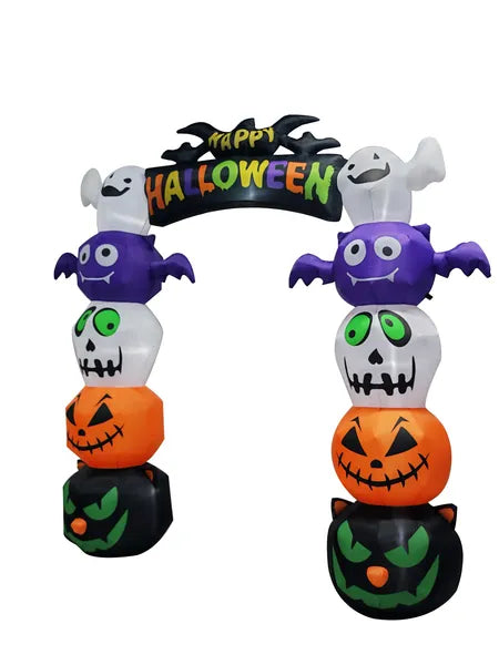 8.2 ft inflatable pumpkin archway - product photo 3 of 6