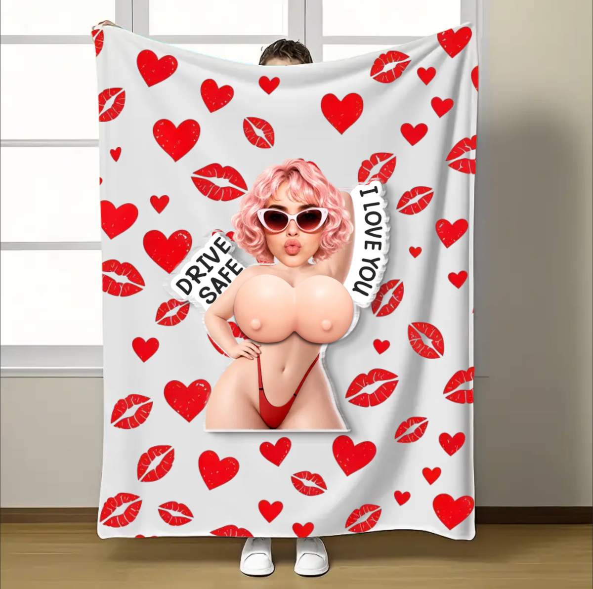 Halloween Couple Bath Throw Blanket | Custom Couple Names Spooky Gift, 100×150cm