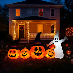 8 ft inflatable pumpkin patch - product photo 9 of 10