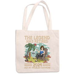 The Legend Has Retired - Personalized Custom Tote Bag - Appreciation, Retirement Gift For Coworkers, Work Friends, Colleagues