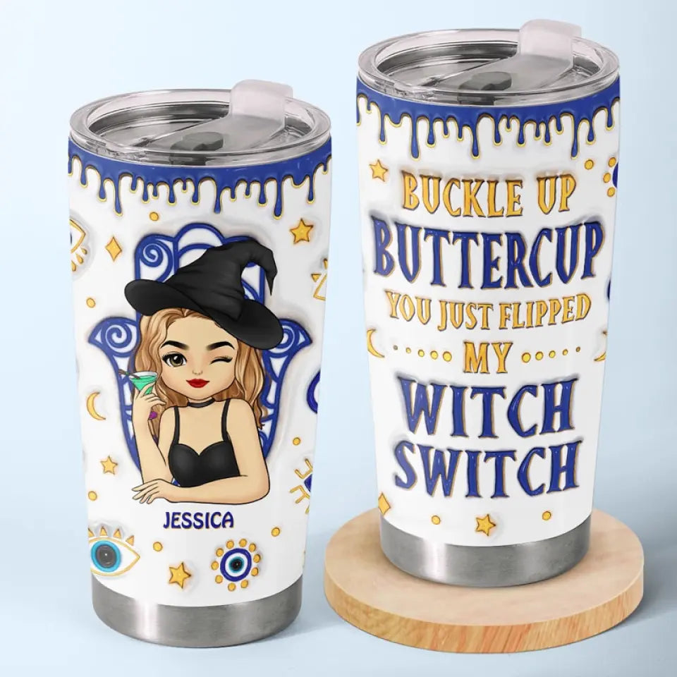 My Halloween Mode Is Activated - Personalized Custom 3D Inflated Effect Printed Tumbler - Halloween Gift For Witches, Yourself