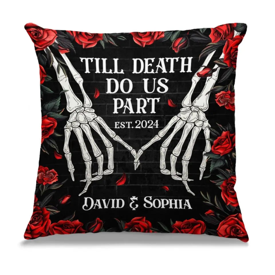 The Best Love Is Love That Lasts - Couple Personalized Custom Pillow - Halloween Gift For Husband Wife, Anniversary