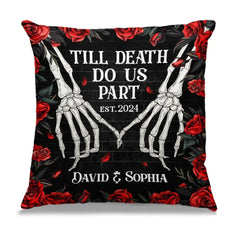 The Best Love Is Love That Lasts - Couple Personalized Custom Pillow - Halloween Gift For Husband Wife, Anniversary
