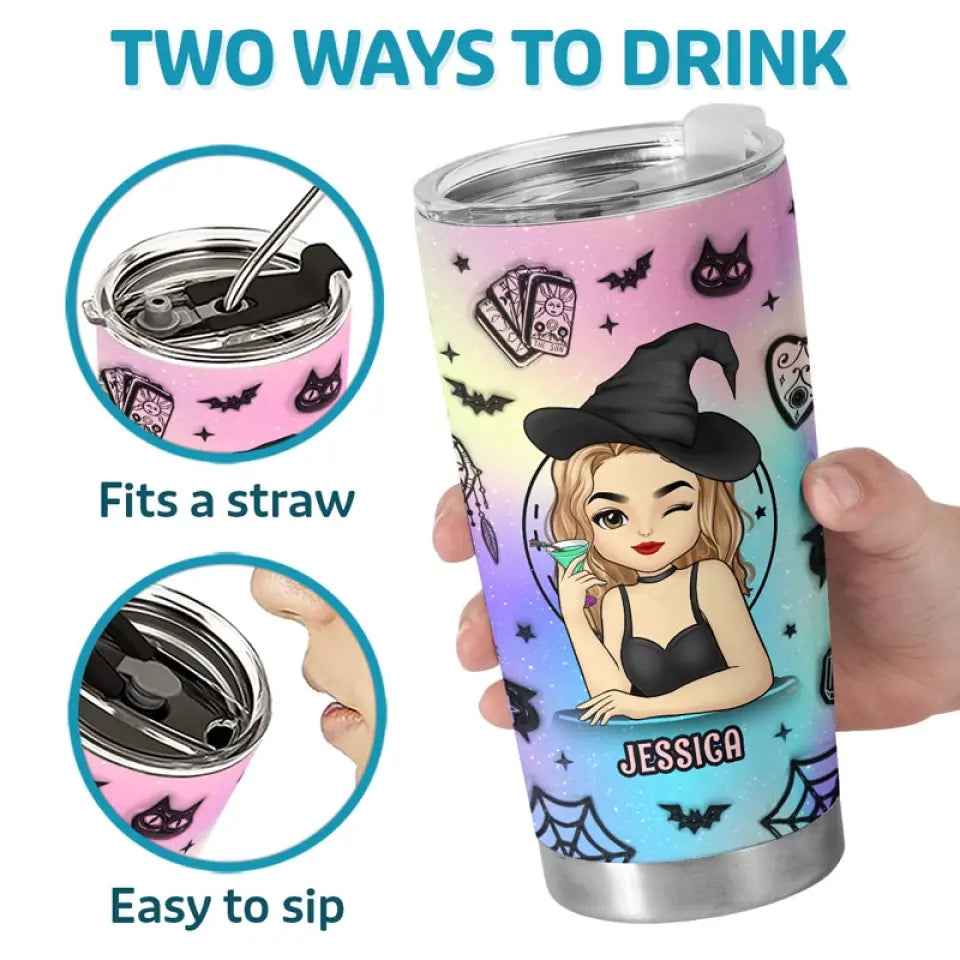 Every Witch Deserves A Touch Of Magic This Halloween - Personalized Custom Witch Tumbler - Halloween Gift For Witches, Yourself