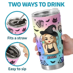 Every Witch Deserves A Touch Of Magic This Halloween - Personalized Custom Witch Tumbler - Halloween Gift For Witches, Yourself