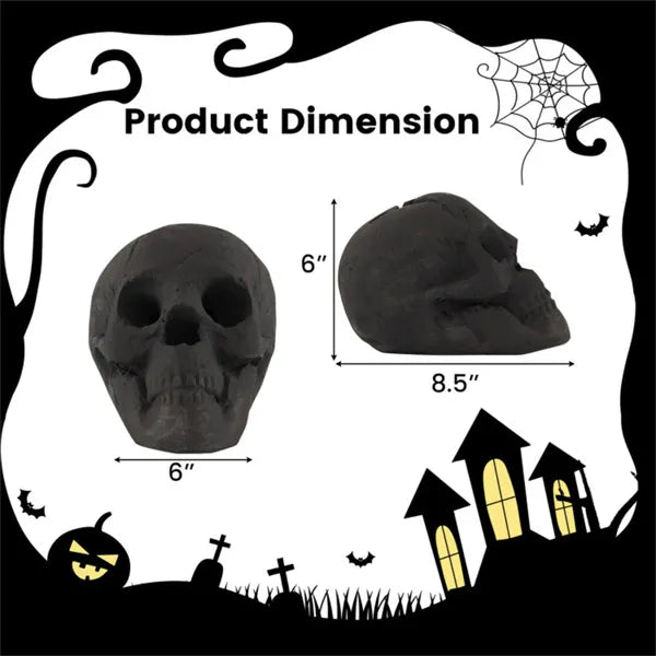 Ceramic fire pit skull - product photo 4 of 12