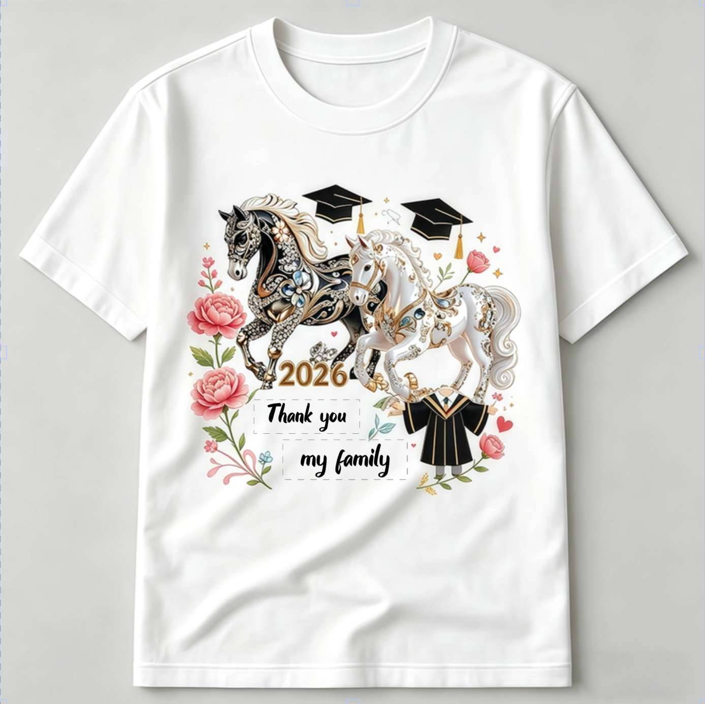 Personalized Custom T-Shirt with Photo & Slogan – Picture T-Shirt Gift for Birthdays and Anniversaries