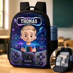 Custom Kids Front Printed Backpack - Personalized Back To School Gifts For Kids - Ready For Class