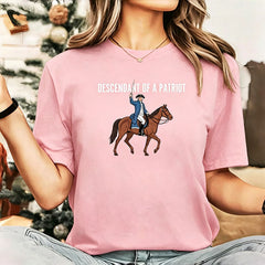 Custom Descendant of a Patriot Shirt: Personalized Revolutionary War Ancestor Tee