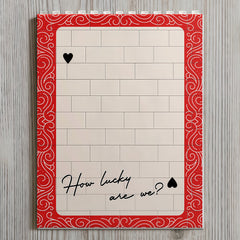 King And Queen Custom Couples Photo How Luck We Are - Personalized Photo Rectangle Building Brick