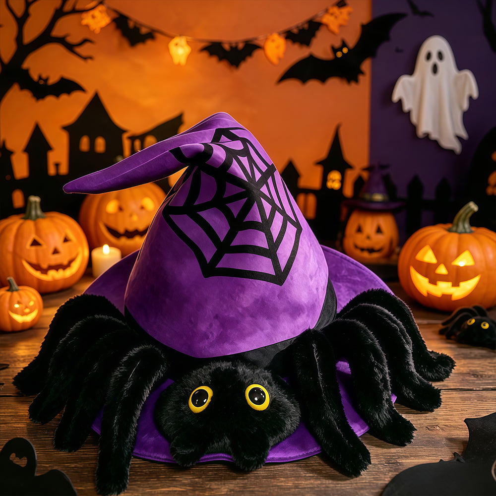 Halloween electric light-up hat, witch's hat for decoration, an interesting prank gift