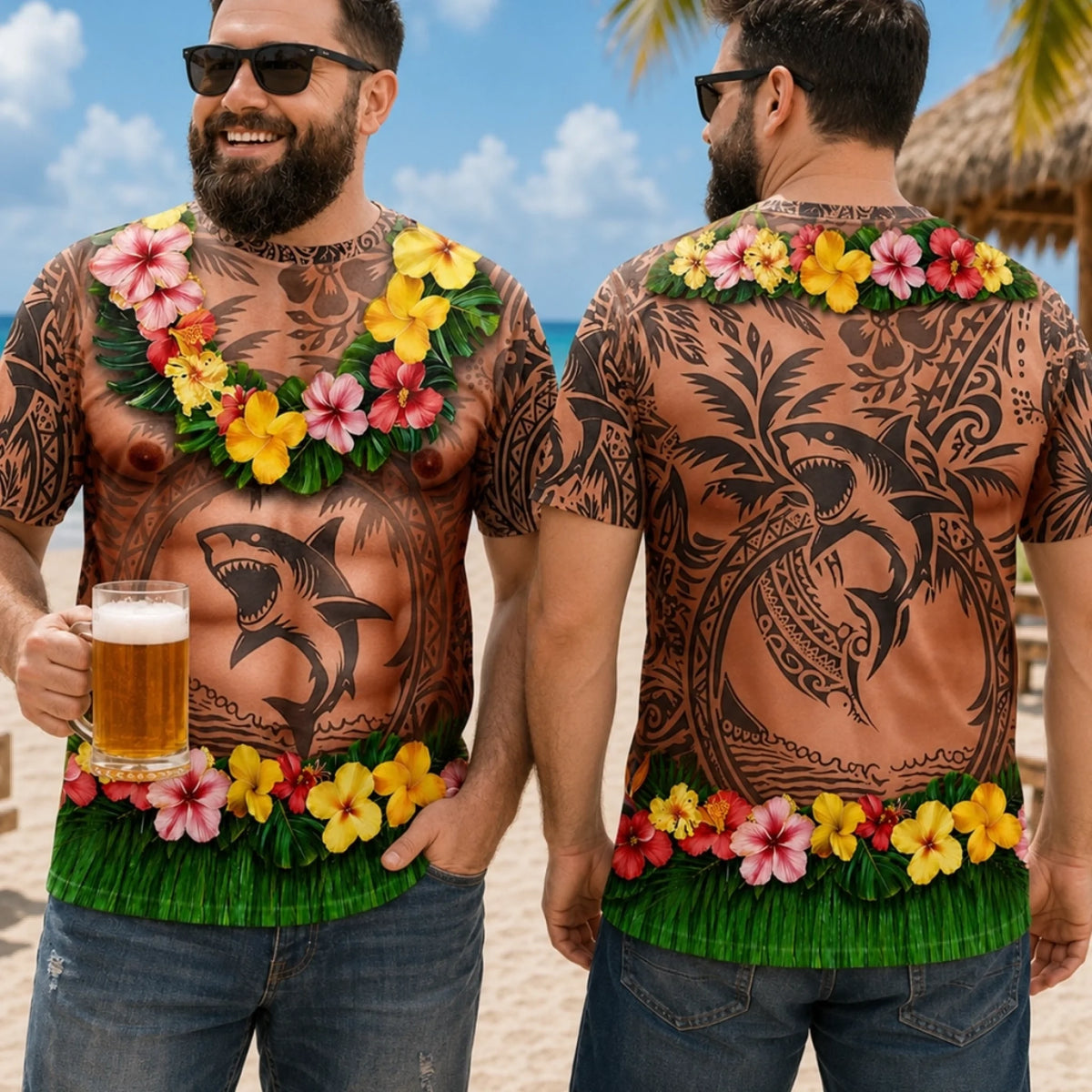 Custom Funny T-shirt - Personalized Birthday Gifts For Men - Aloha And Chill