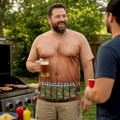 Custom Funny Patriotic T-shirt - Personalized Birthday Gifts For Men - Abs Not Included