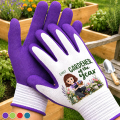 Custom Coated Grip Gardening Gloves - Personalized Birthday Garden Gifts For Gardeners - My Garden My Peace