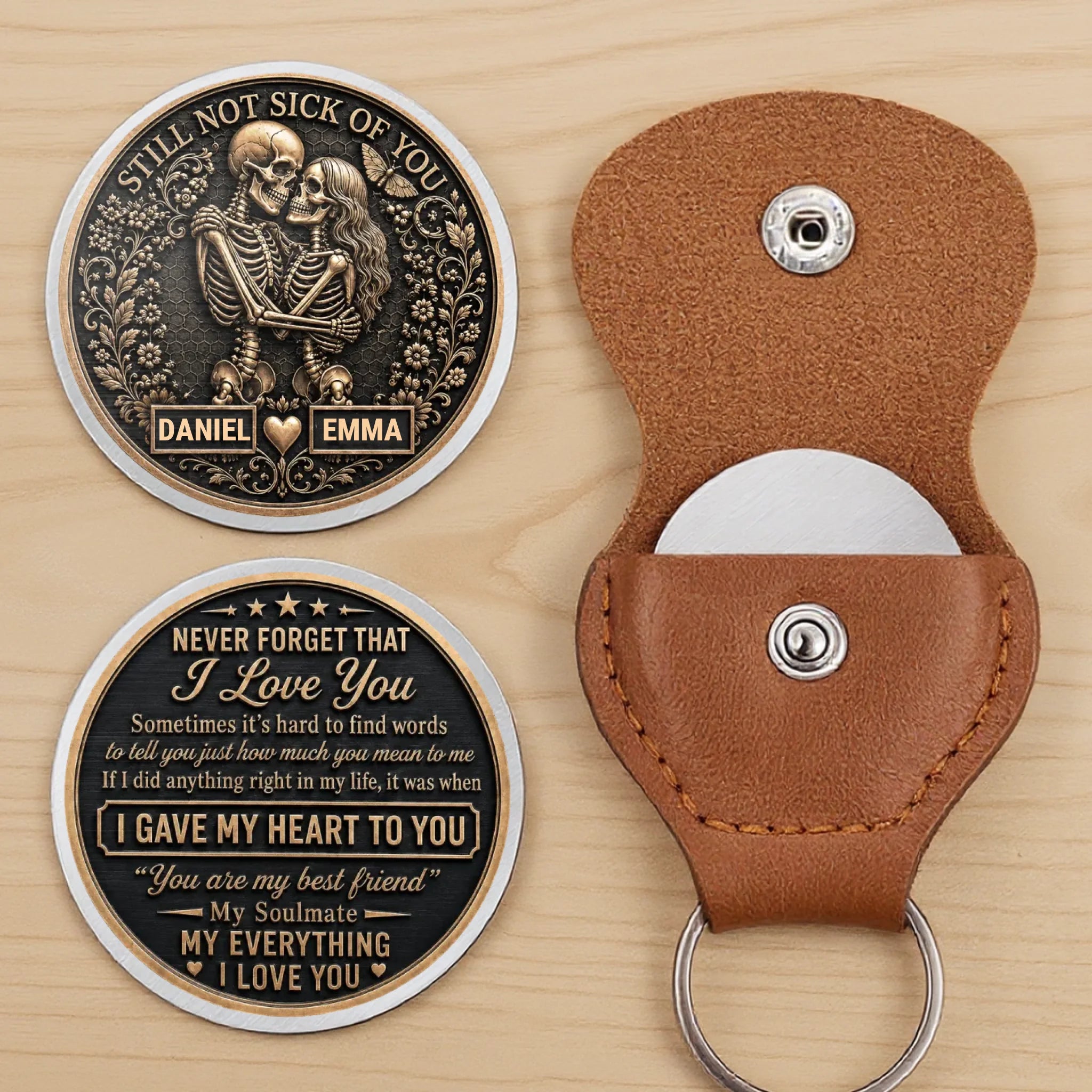 Custom Skeleton Pocket Hug - Personalized Halloween Anniversary Wedding Gifts For Husband And Wife, Him And Her - Till Death And Beyond