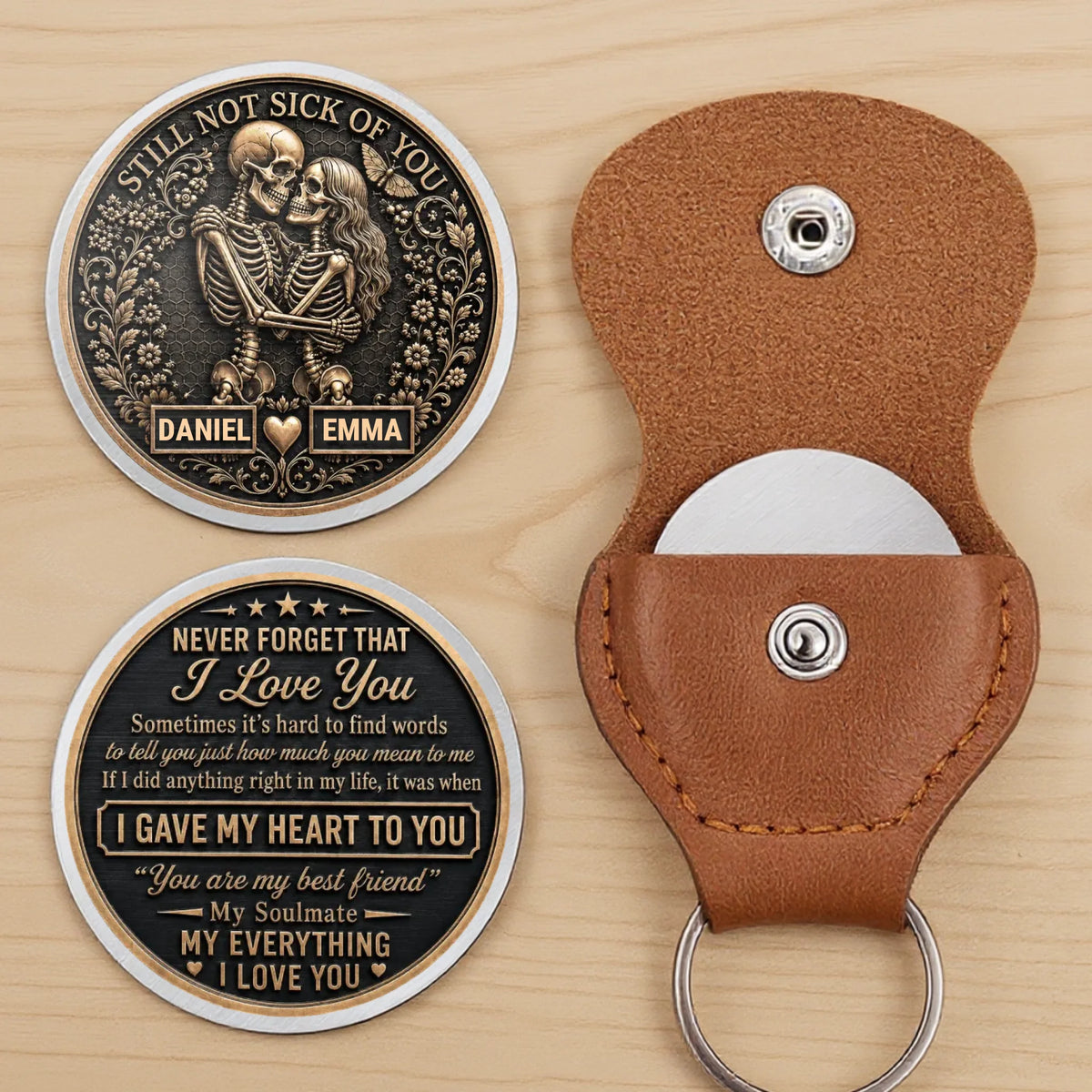 Custom Skeleton Pocket Hug - Personalized Halloween Anniversary Wedding Gifts For Husband And Wife, Him And Her - Till Death And Beyond