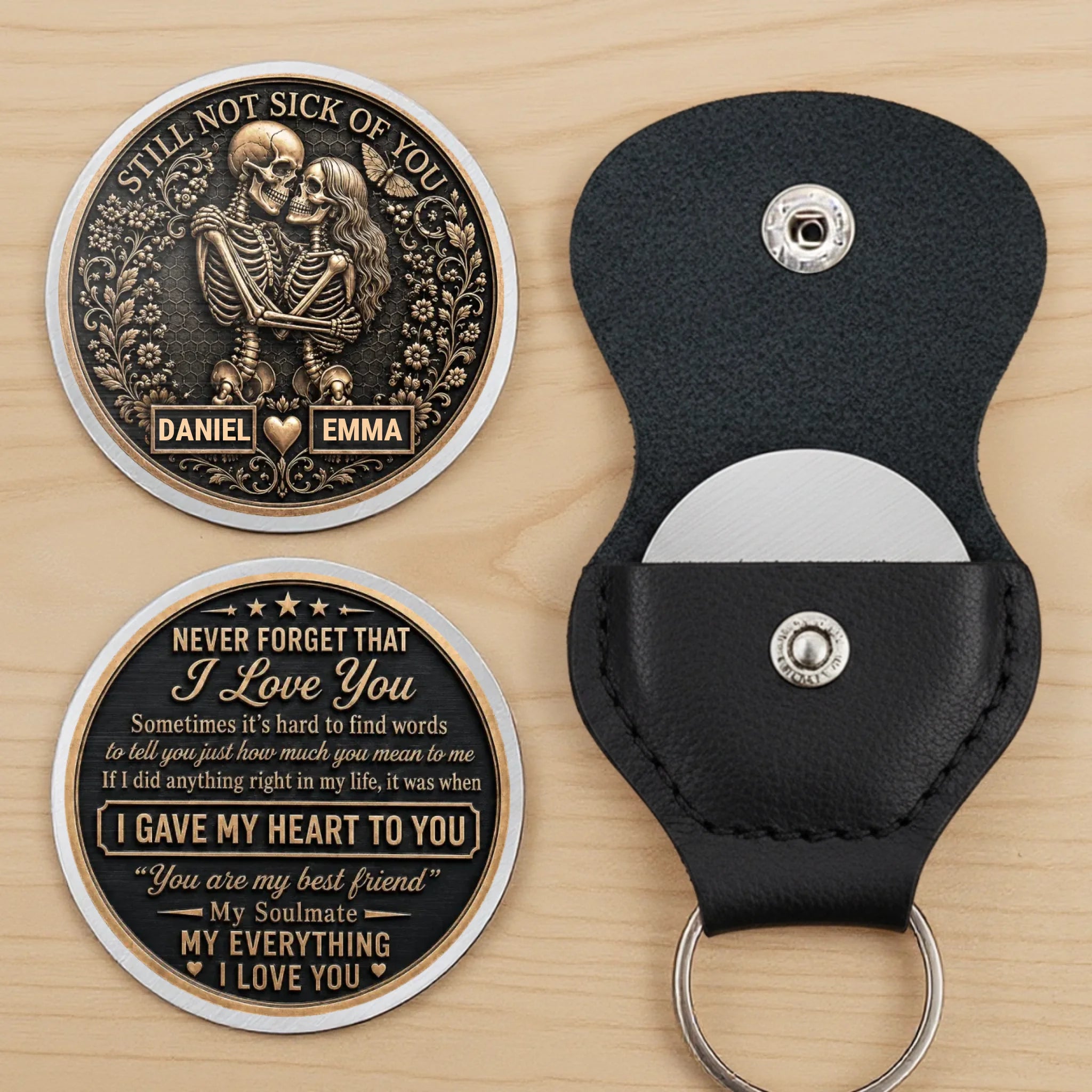 Custom Skeleton Pocket Hug - Personalized Halloween Anniversary Wedding Gifts For Husband And Wife, Him And Her - Till Death And Beyond