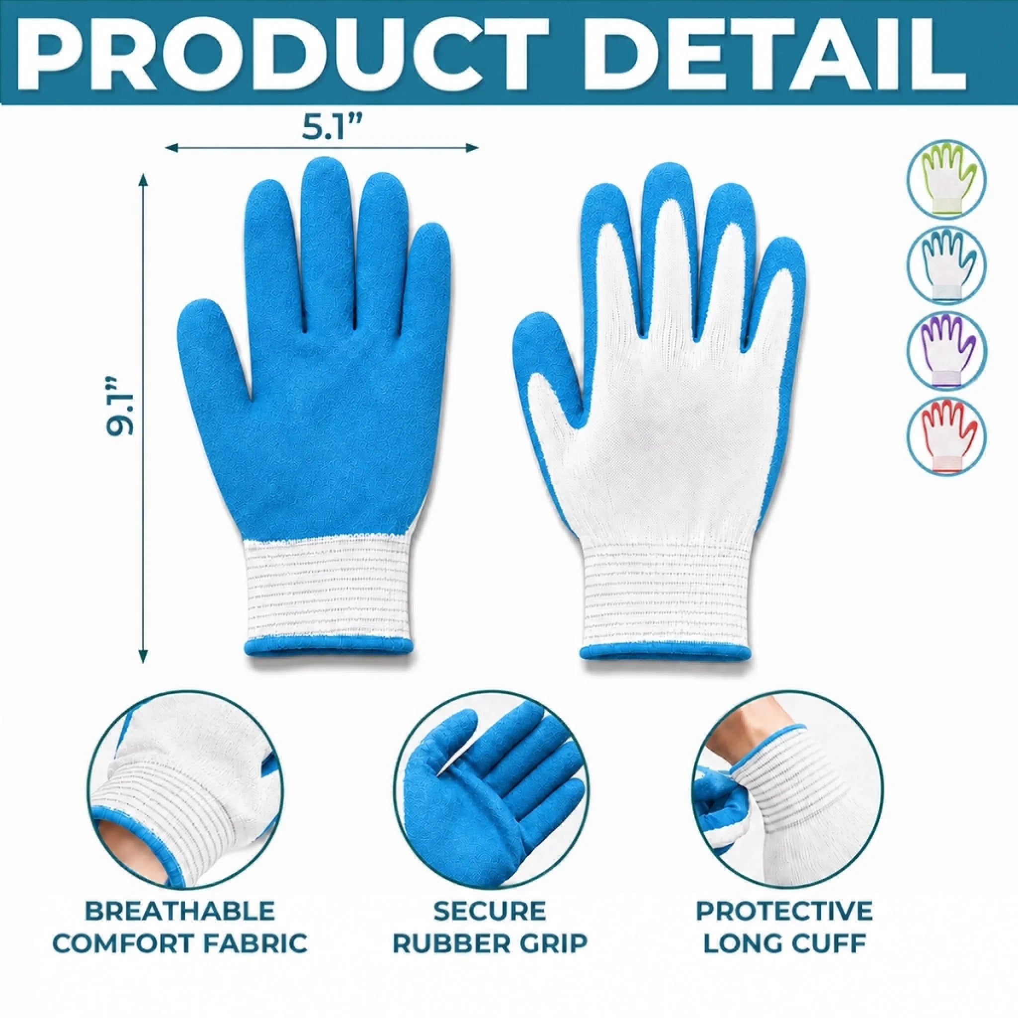 Custom Coated Grip Gardening Gloves - Personalized Birthday Garden Gifts For Gardeners, Husband, Son, Grandson, Brother, Grandpa, Dad, Yourself - Gardener Of The Year