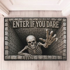 Custom Home Decor Decorative Mat - Personalized Halloween Decor Birthday Gifts For Mom, Dad, Brother, Sister - Watch Your Step Down Here