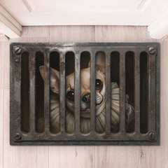 Custom Photo Clown Home Decor Decorative Mat - Personalized Halloween Decor Birthday Gifts For Dog Cat Lovers, Dog Dad And Mom, Cat Owners - Beware Of Clown Pup