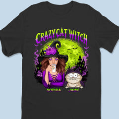 Custom Unisex T-shirt, Premium T-shirt, Hoodie - Personalized Halloween Witchy Gifts For Cat Lovers, Cat Mom And Dad - Meet My Spooky Fur Babies