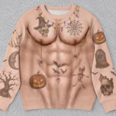 Custom Funny Ugly Sweatshirt - Personalized Halloween Birthday Gifts For Husband, Son, Grandson, Brother, Grandpa, Dad, Yourself - Too Hot To Be Spooky