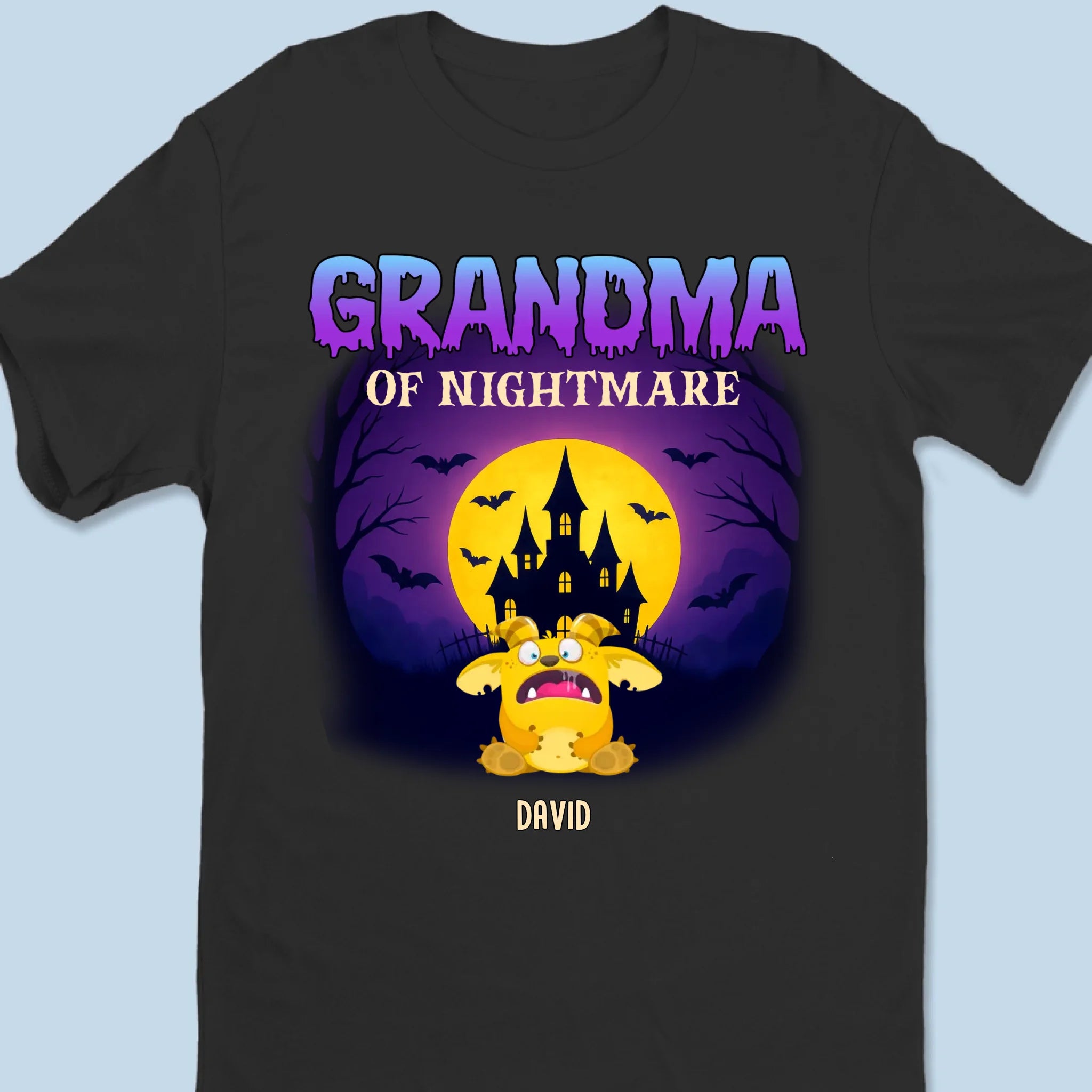 Custom Unisex T-shirt, Premium T-shirt, Hoodie - Personalized Halloween Birthday Gifts For Mom, Grandma - Spooky Smiles In Every Corner