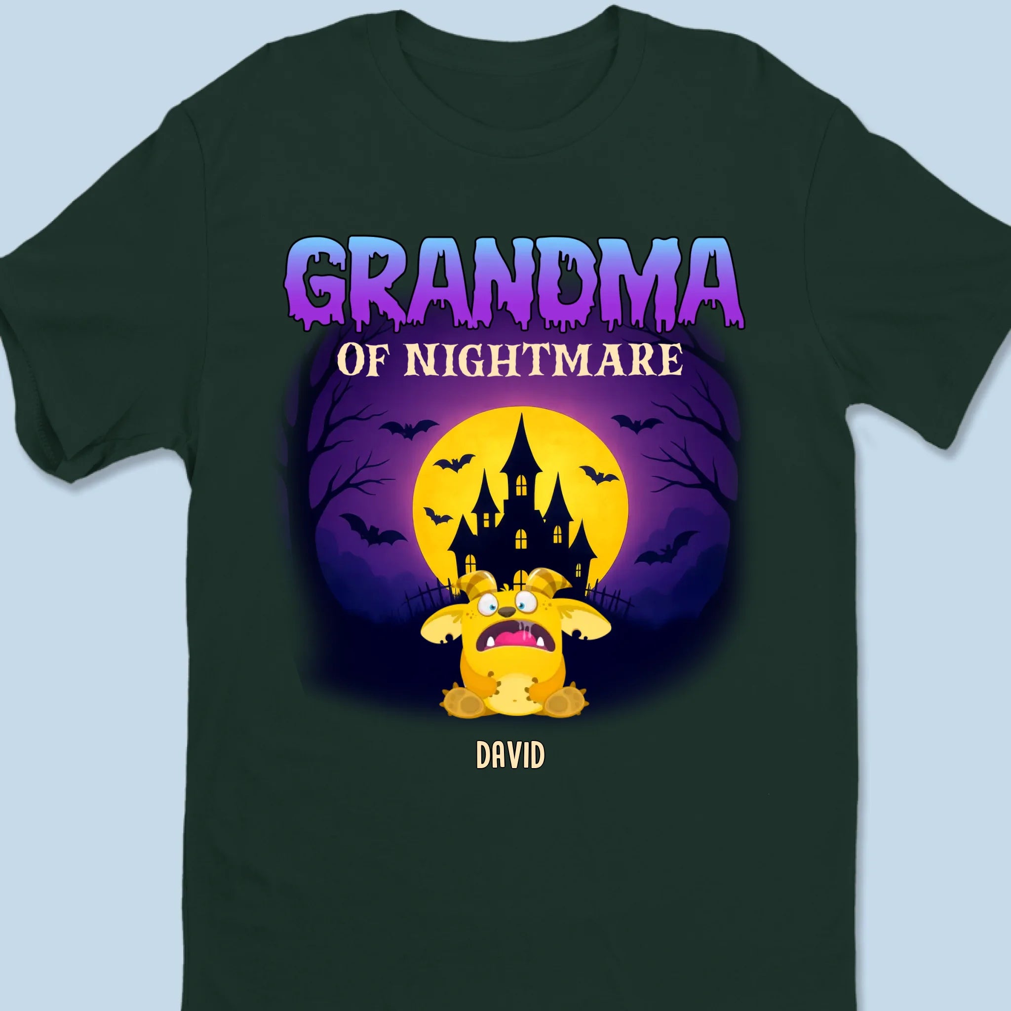 Custom Unisex T-shirt, Premium T-shirt, Hoodie - Personalized Halloween Birthday Gifts For Mom, Grandma - Spooky Smiles In Every Corner