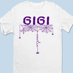 Custom Spider T-shirt, Hoodie - Personalized Halloween Birthday Gifts For Mom, Grandma - Our Little Web Crew