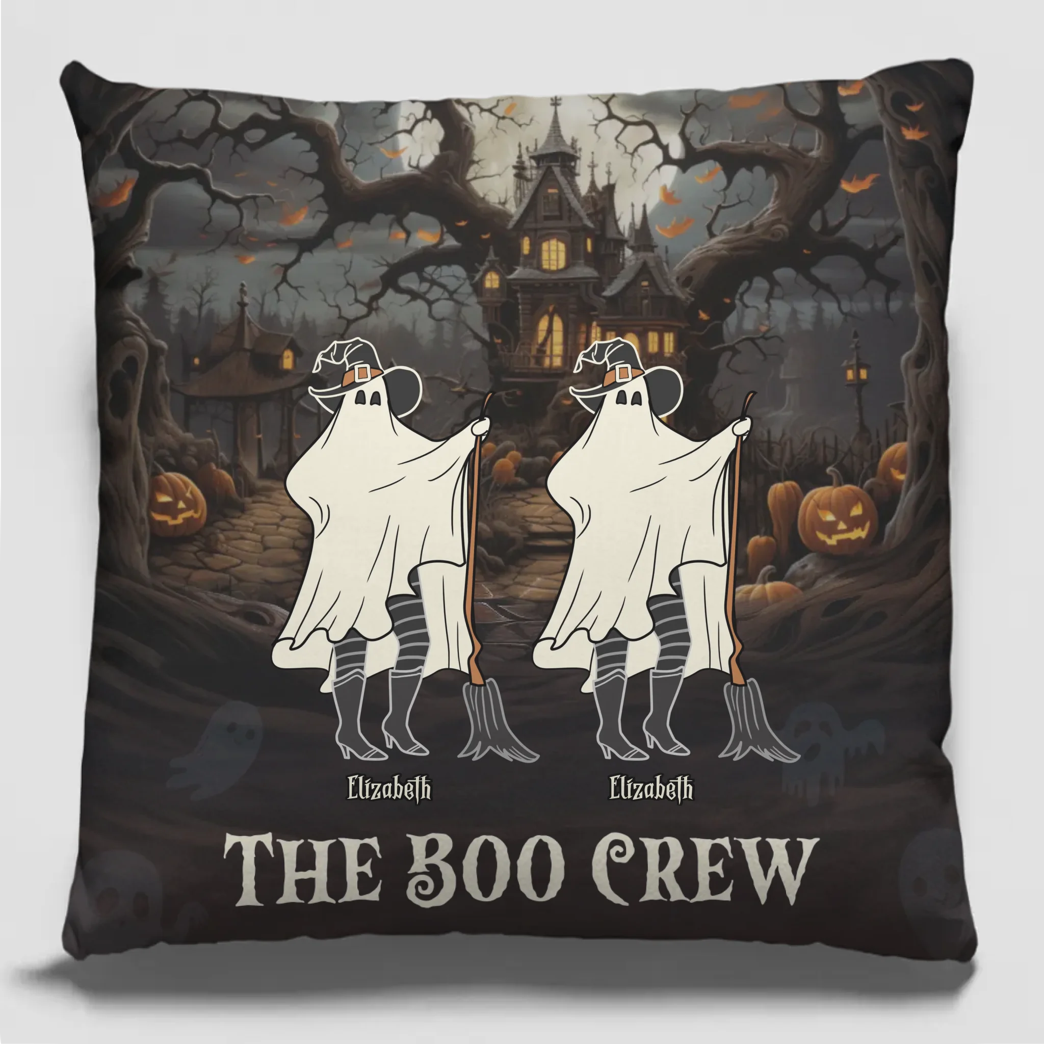 Family Time Is The Best Time Especially When It’s Spooky Season - Family Personalized Custom Pillow - Halloween Gift For Family Members