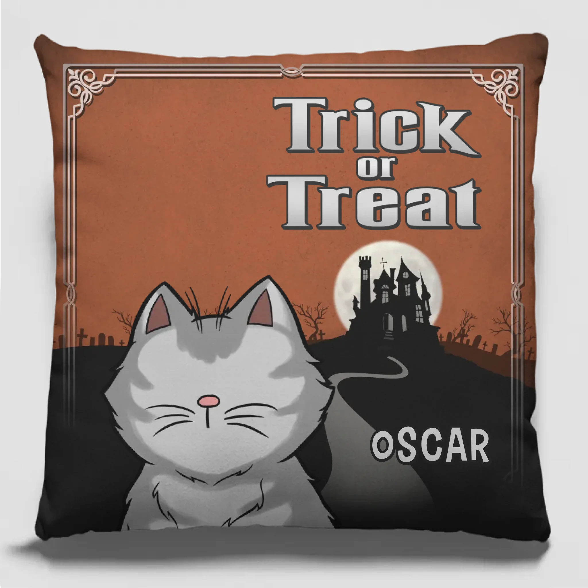 You Better Know Who Rule The House - Cat Personalized Custom Pillow - Halloween Gift For Pet Owners, Pet Lovers