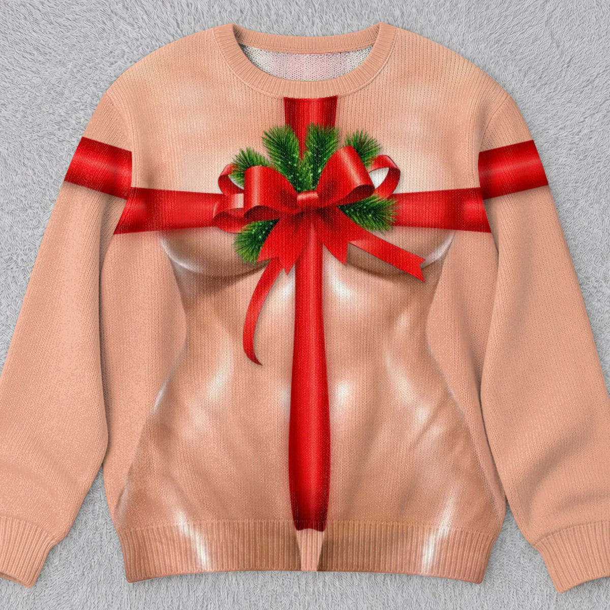Custom Funny Ugly Sweatshirt - Personalized Christmas Birthday Gifts For Wife, Daughter, Besties, Sisters, Granddaughter, Grandma, Mom, Yourself - Your Favorite Christmas Present