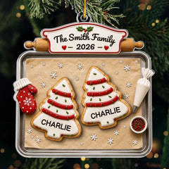 Custom Acrylic Ornament - Personalized Christmas Birthday Gifts For Mom, Dad, Brother, Sister - Sweetest Holiday Wishes To All
