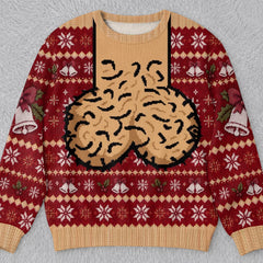 Custom Funny Ugly Sweatshirt - Personalized Christmas Birthday Gifts For Husband, Son, Grandson, Brother, Grandpa, Dad, Yourself - Jingle Balls All The Way Today