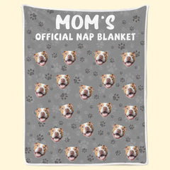 Custom Photo Official Nap Blanket - Dog & Cat Personalized Custom Blanket - Gift For Pet Owners, Pet Lovers