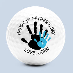 My First Hero With The Best Swing - Family Personalized Custom Golf Ball - Father's Day,  Gift For Sport Lovers, Sport Players, Dad, Grandpa