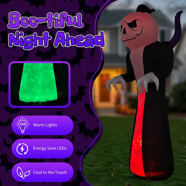 12 ft inflatable grim reaper - product photo 5 of 6