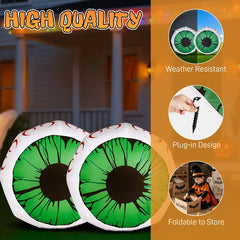 3 ft inflatable light-up eyeball, 2 pack - product photo 4 of 6