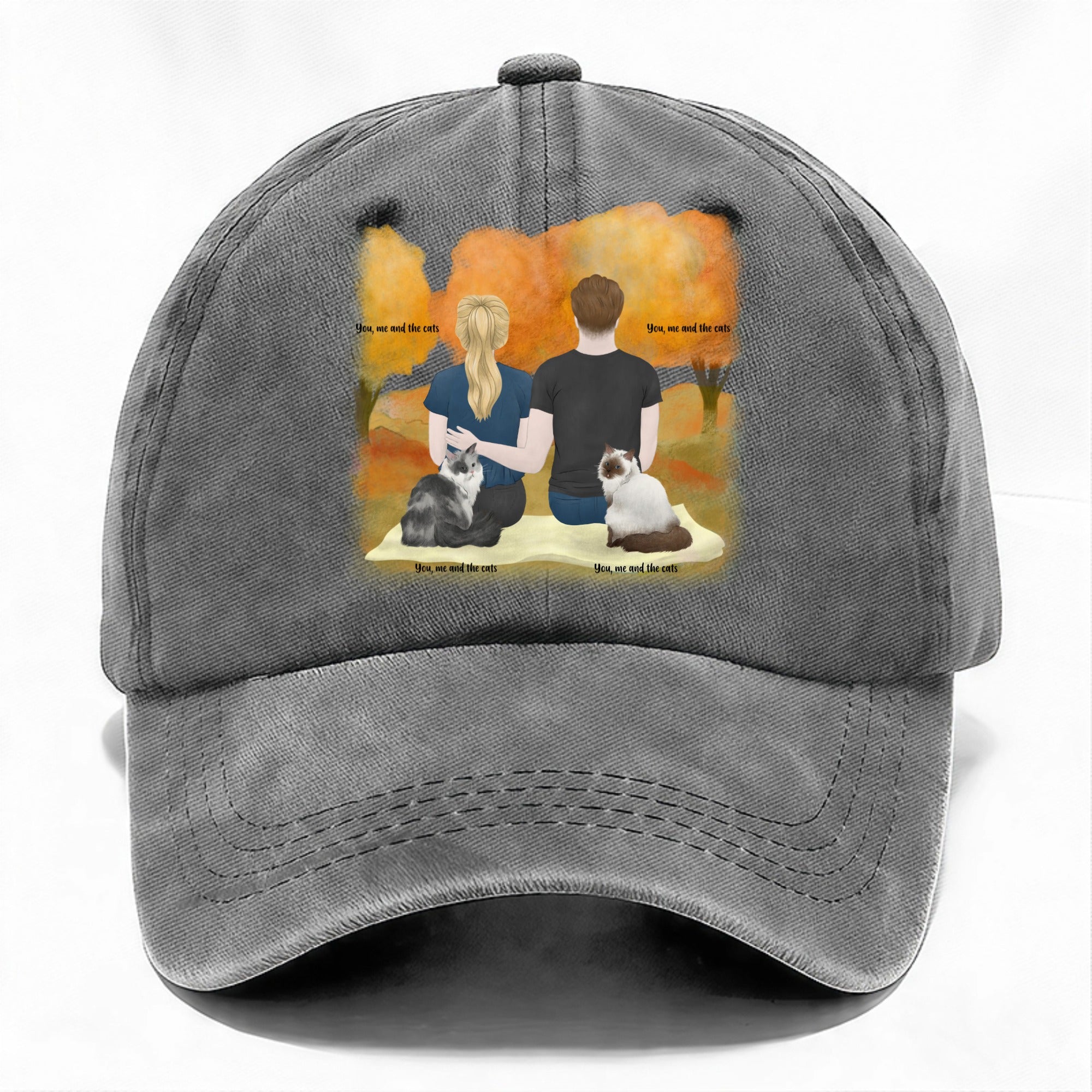 Custom You, me and the cats Cap