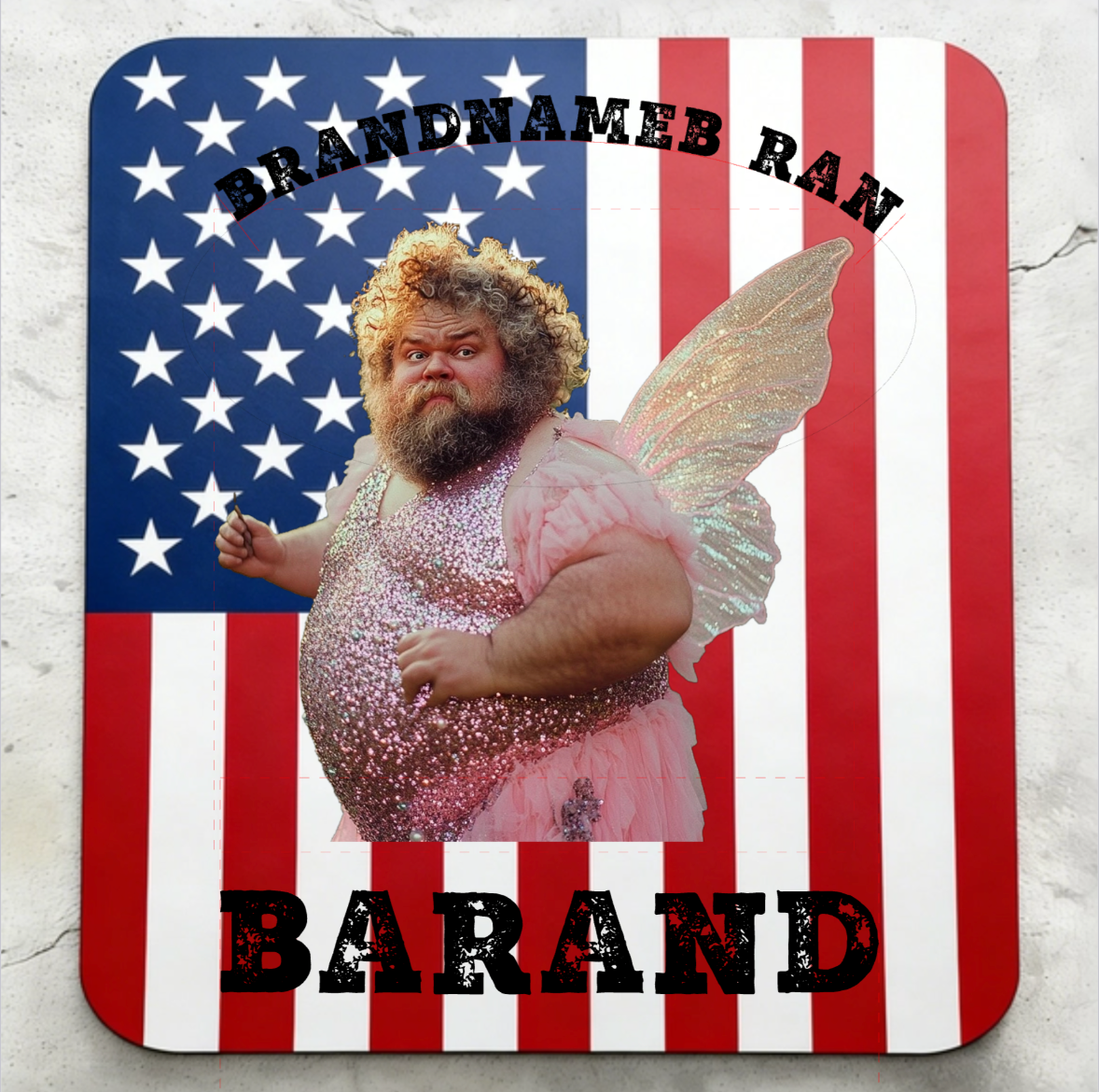 USA Flag Custom Mouse Pad