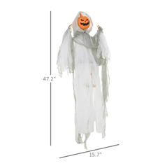 3.9 ft sound-activated pumpkin ghost - product photo 5 of 7
