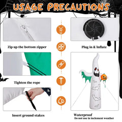 12 ft inflatable ghosts and bats - product photo 4 of 6