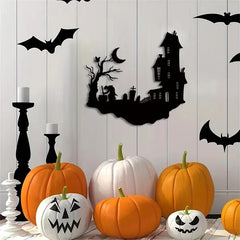gothic iron haunted house wall art - product photo 4 of 5