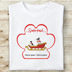 Custom Santa paws T-shirts