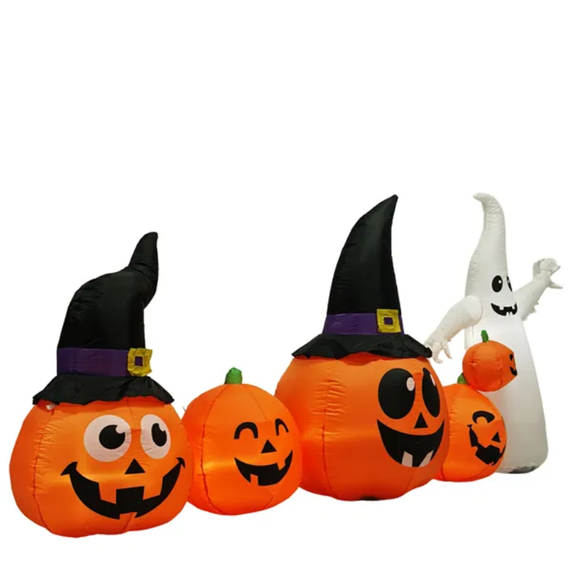 8 ft inflatable pumpkin patch - product photo 4 of 10